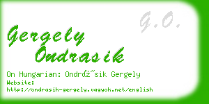 gergely ondrasik business card